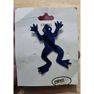 Lazart Laz Art Collector's Series Frog  Metal  Pin 2"  Vtg.